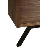 Brooklyn Coffee Table, Fir Wood, Iron, Natural