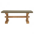 Pompeii Wooden Coffee Table, Fir Wood, Grey