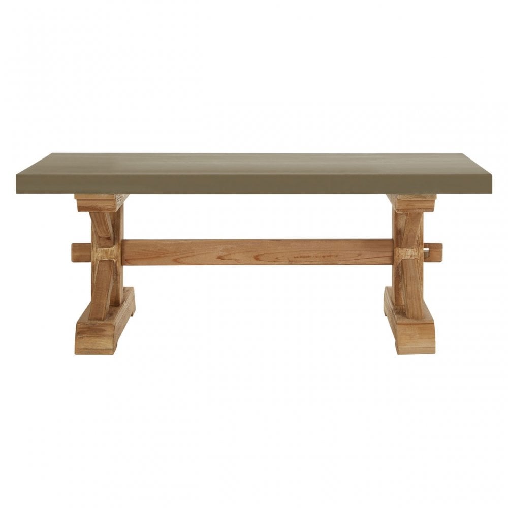 Pompeii Wooden Coffee Table, Fir Wood, Grey