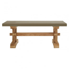 Pompeii Wooden Coffee Table, Fir Wood, Grey