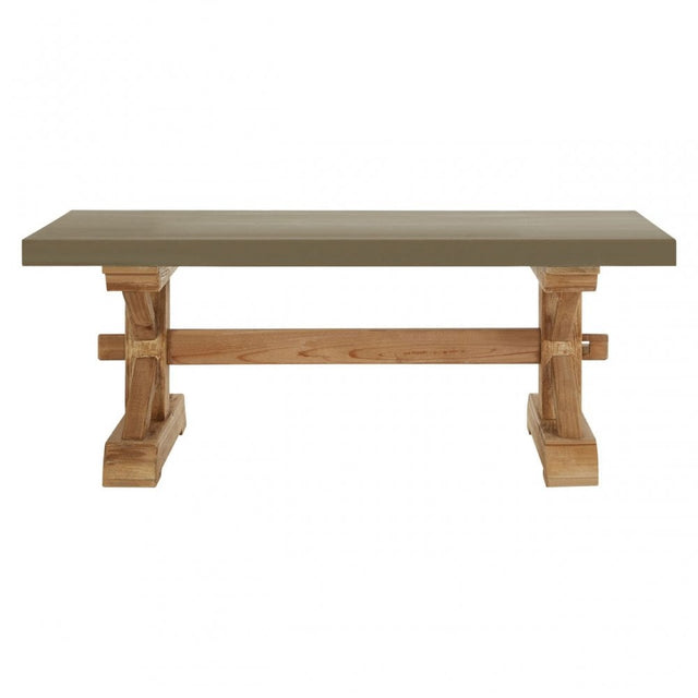 Pompeii Wooden Coffee Table, Fir Wood, Grey