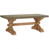 Pompeii Wooden Coffee Table, Fir Wood, Grey