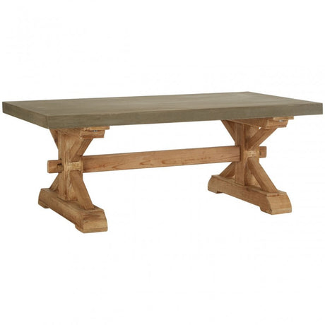 Pompeii Wooden Coffee Table, Fir Wood, Grey
