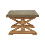 Pompeii Wooden Coffee Table, Fir Wood, Grey