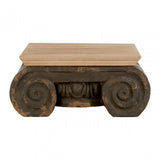 Pompeii Ornate Coffee Table, Wood, Polyresin, Grey