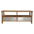 Shoreditch Coffee Table, Aluminium, Fir Wood, Brown