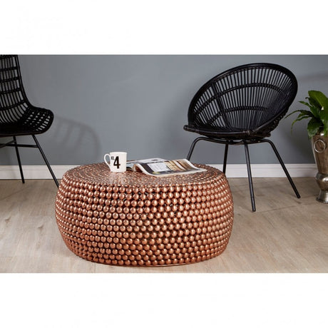 Tempura Coffee Table, Iron, Copper