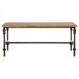 Tribeca Coffee Table, Fir Wood, Iron, Natural