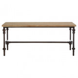Tribeca Coffee Table, Fir Wood, Iron, Natural