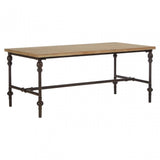 Tribeca Coffee Table, Fir Wood, Iron, Natural