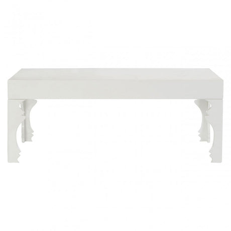 Luis Coffee Table, Wood, White
