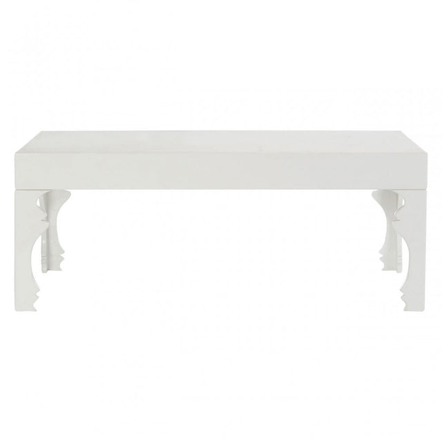 Luis Coffee Table, Wood, White