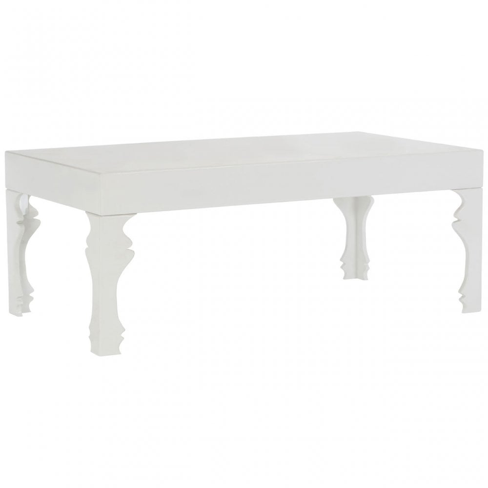 Luis Coffee Table, Wood, White