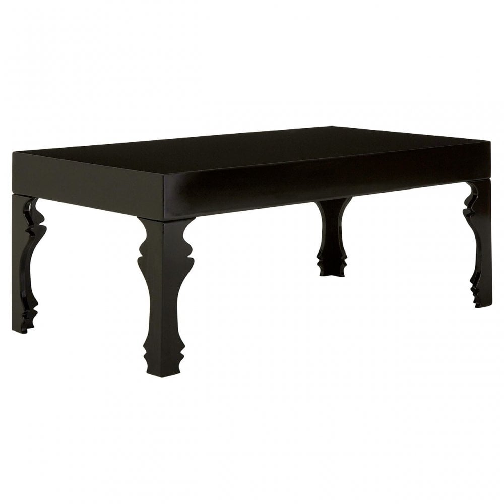 Luis Coffee Table, Wood, Black