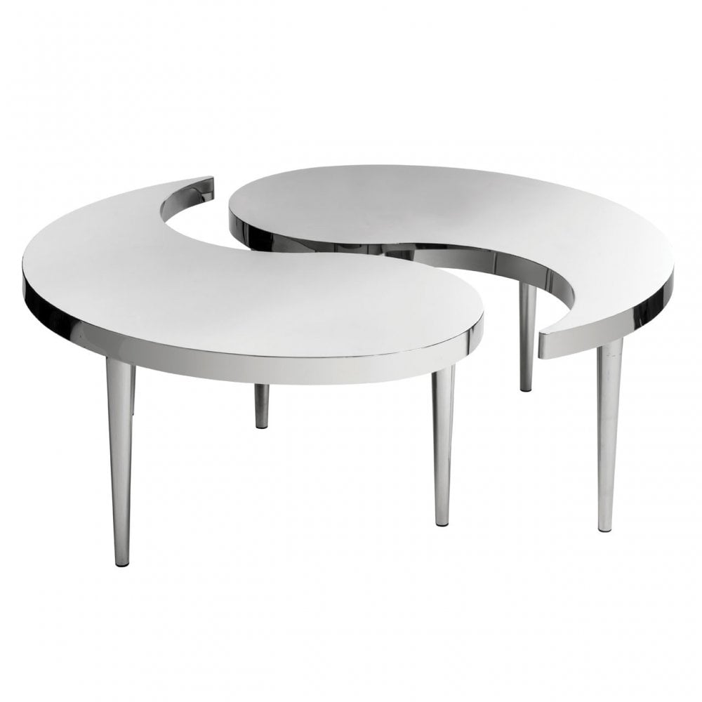 Enrich Coffee Table, Stainless Steel, Silver
