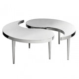 Enrich Coffee Table, Stainless Steel, Silver