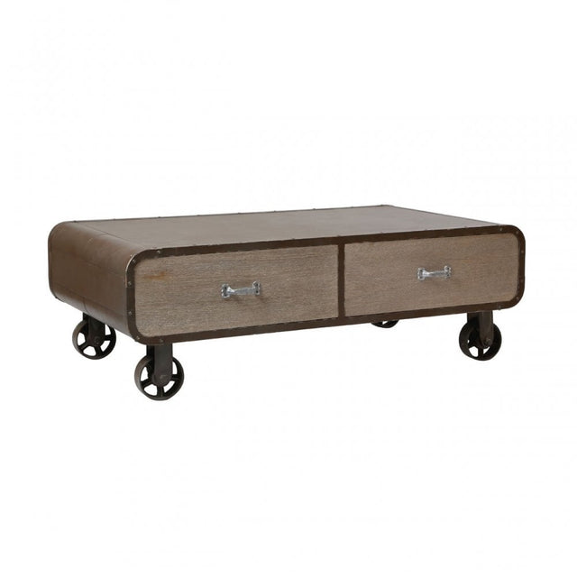 Village Loft Coffee Table, Wood, Paulownia Wood, Natural