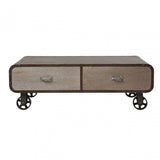 Village Loft Coffee Table, Wood, Paulownia Wood, Natural
