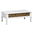 Bali Coffee Table, Fir Wood, White