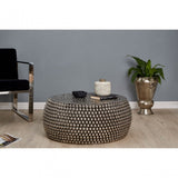 Tempura Coffee Table, Iron, Silver