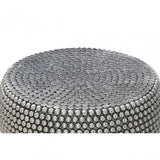 Tempura Coffee Table, Iron, Silver