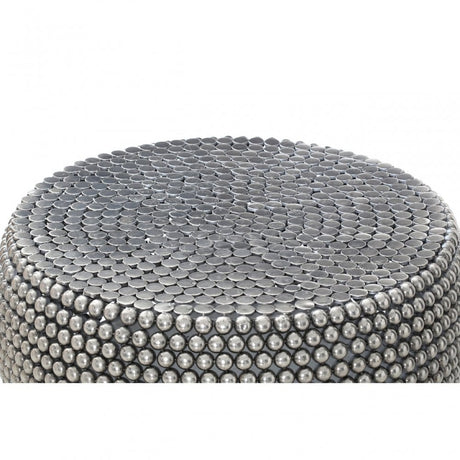 Tempura Coffee Table, Iron, Silver
