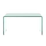 Matrix Coffee Table, Bent Glass, Clear