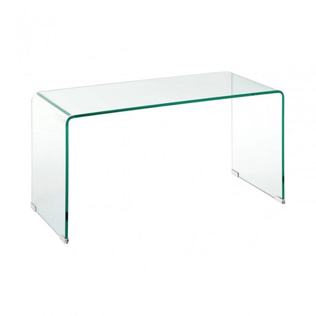 Matrix Coffee Table, Bent Glass, Clear