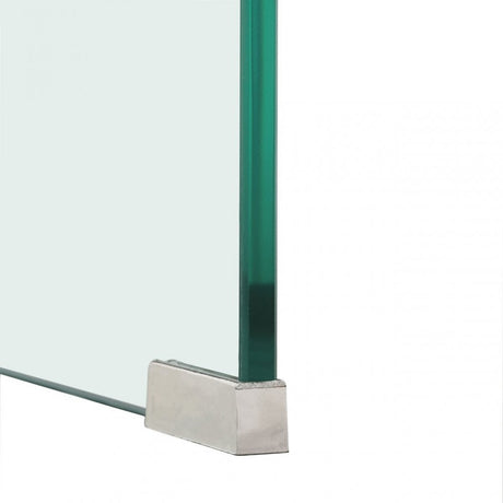 Matrix Coffee Table, Bent Glass, Clear