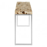 Artefacto Cheese Stone Console Table, Brown