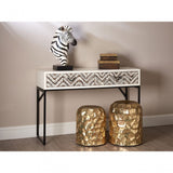 Lombok Console Table, Fir Wood, Grey