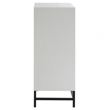 Lombok 2 Door Cabinet, Fir Wood, Grey