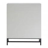 Lombok 2 Door Cabinet, Fir Wood, Grey