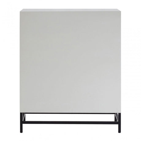 Lombok 2 Door Cabinet, Fir Wood, Grey