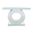 Gianara Console Table, Crystal Mirror, Silver