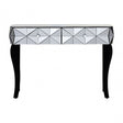 Soho Smoke Glass Console Table, Wood, Mirrored Glass, Wood, Silver