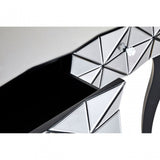 Soho Smoke Glass Console Table, Wood, Mirrored Glass, Wood, Silver