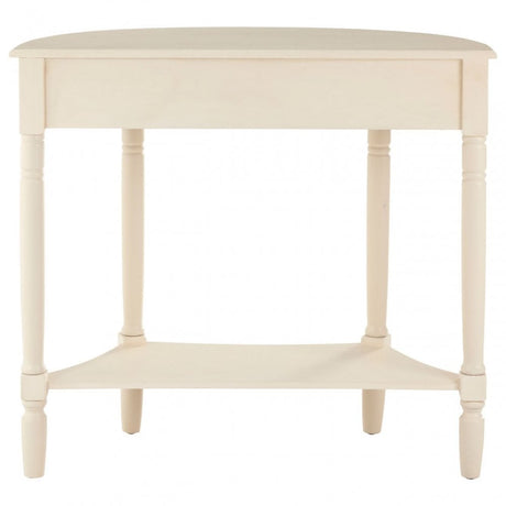 Legacy 1 Drawer Antique White Console Table, Wood, Pine Wood, White