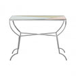 Sudia Console Table, Mirrored Glass, Stainless Steel
