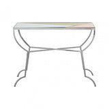 Sudia Console Table, Mirrored Glass, Stainless Steel