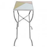 Sudia Console Table, Mirrored Glass, Stainless Steel