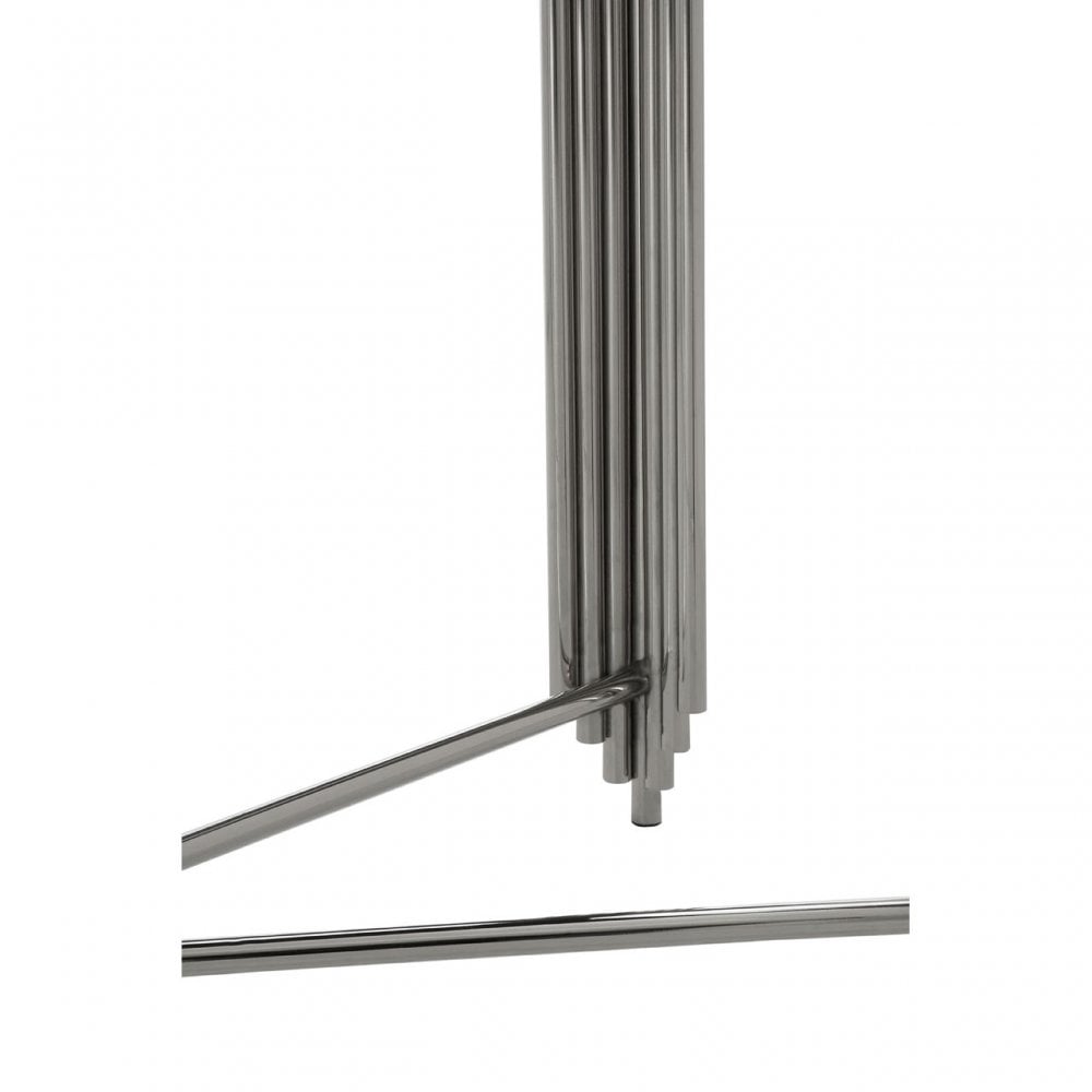 Clarice Console Table, Granite, Stainless Steel, Black