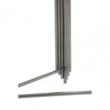 Clarice Console Table, Granite, Stainless Steel, Black