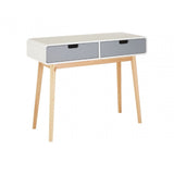 Danny Console Table, Wood, Pine Wood, White