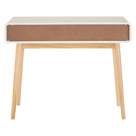 Danny Console Table, Wood, Pine Wood, White