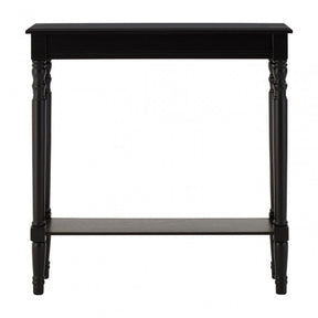 Heritage Black Console Table, Wood, Pine Wood, Black