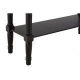 Heritage Black Console Table, Wood, Pine Wood, Black