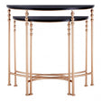Lexa Half Round Console Tables, Iron, Black