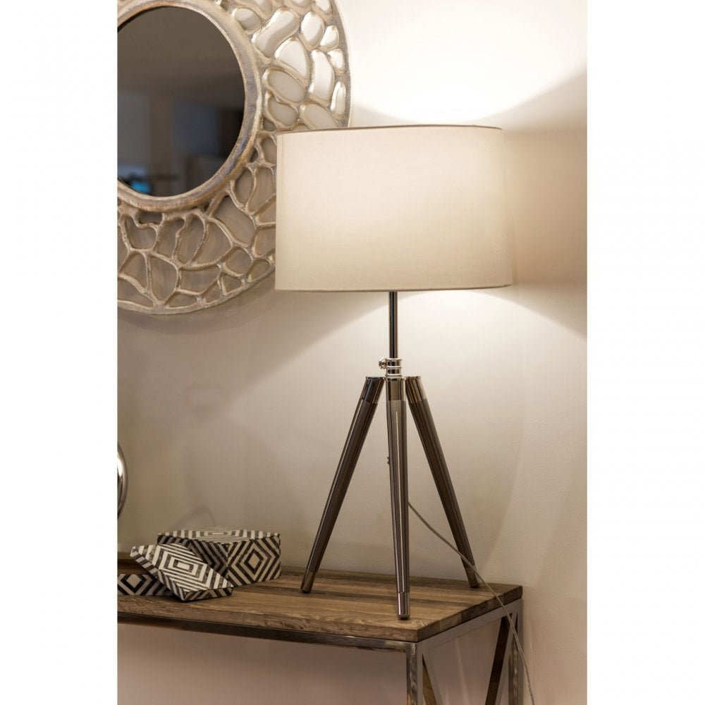 Chiswick Console Table, Oak Wood, Stainless Steel