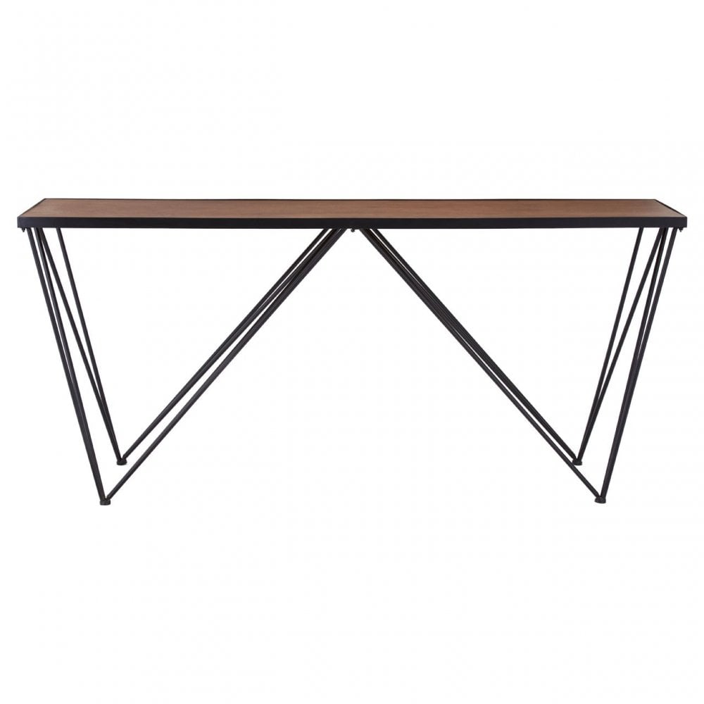 Ranch Foundry Style Console Table, Fir Wood